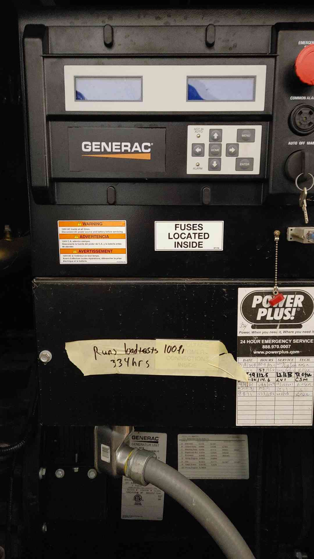 15 KW Generac #SD15, Industrial Diesel Standby Generator, 120/240 Volts, 1 Phase, 334 Hrs., Tested, 2016 - Image 7