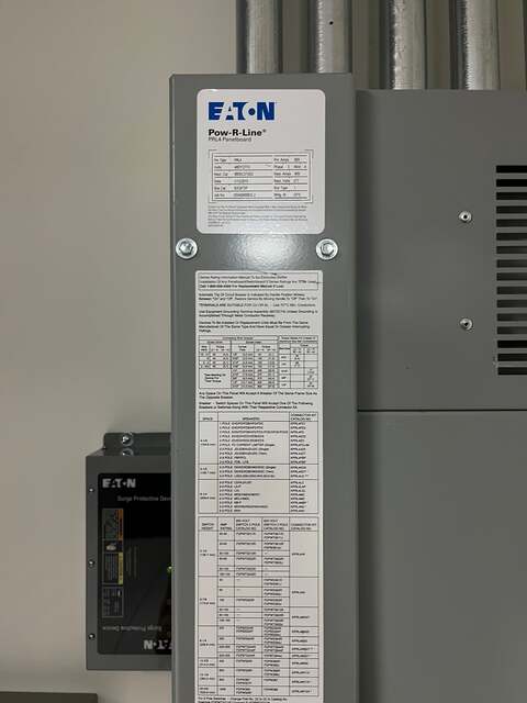800 Amp. Eaton #PRL4, Pow-R-Line Distribution Panelboard, 480Y/277 Volts, 3 Phase 4 Wire, 65k AIC - Image 2