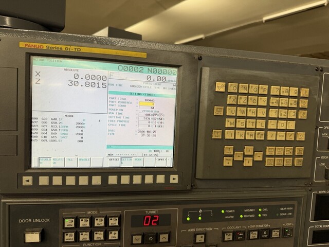 Samsung #SL-30, CNC Lathe, 12" Chuck, 3.5" Bar Capacity, 30 HP, 2,500 RPM, 12-Station Turret, Fanuc OiTD, 2013 - Image 10