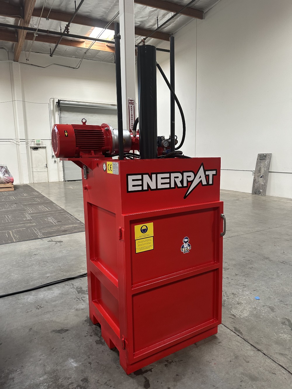 30.7" x 37" Enerpat #DC30, Hydraulic Drum Crusher for 55-Gallon Steel Drums - In Stock USA, Ready to Ship - Image 2