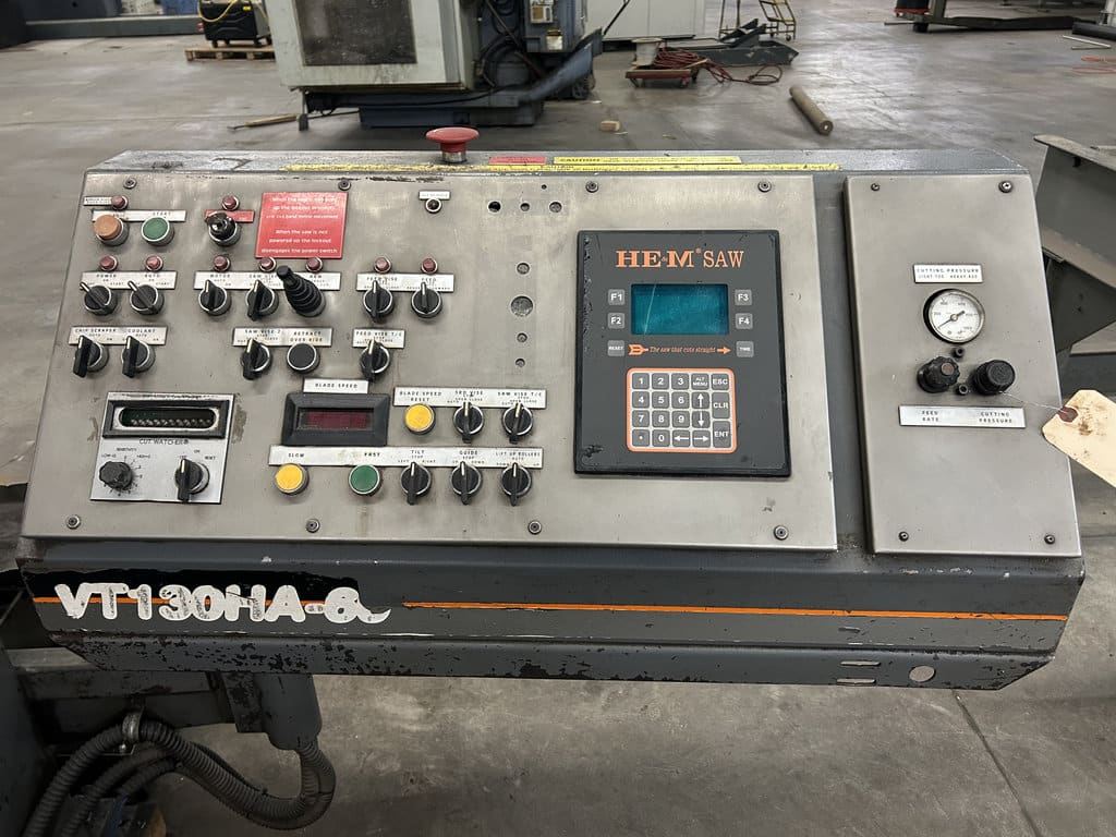 20" x 24" Hem #VT130HA-60, high speed production automatic vertical tilting band saw, 2006' - Image 7