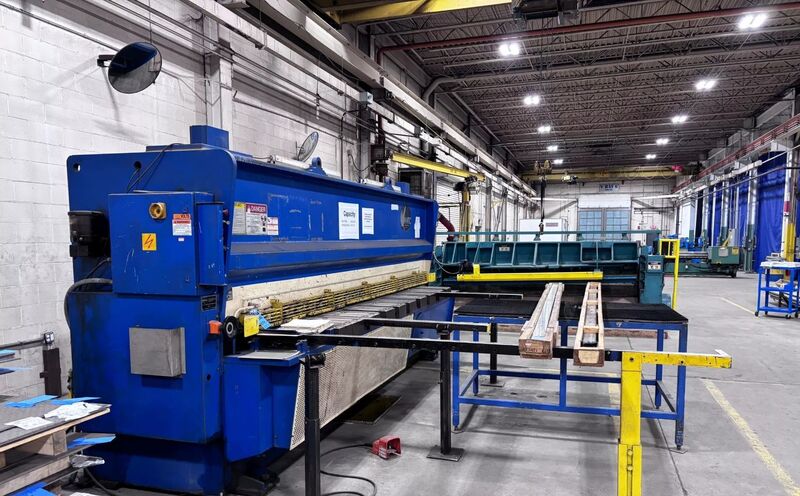 3/8" x 14' Atlantic #HDS3/8.14, hydraulic power squaring shear, front operated power back gauge, 2 from - Image 6