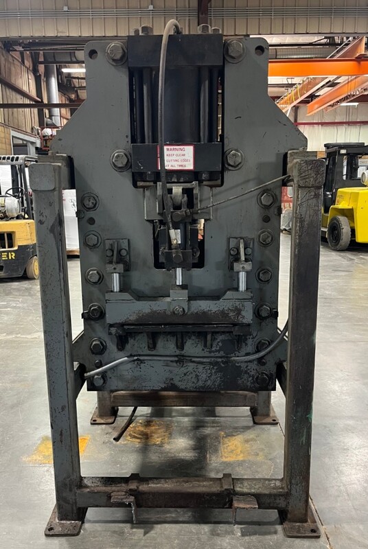1.69" x 1' RMS #411, rebar shear, electronic foot pedal, 20 HP hydraulic unit, 8" diameter cylinder - Image 1