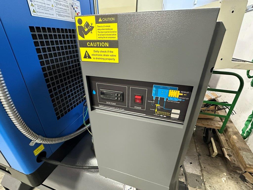 52 cfm, 232 psi, Senfeng #XV-15/16Y, high pressure rotary screw air compressor, 20 HP, refrigerated dryer - Image 7