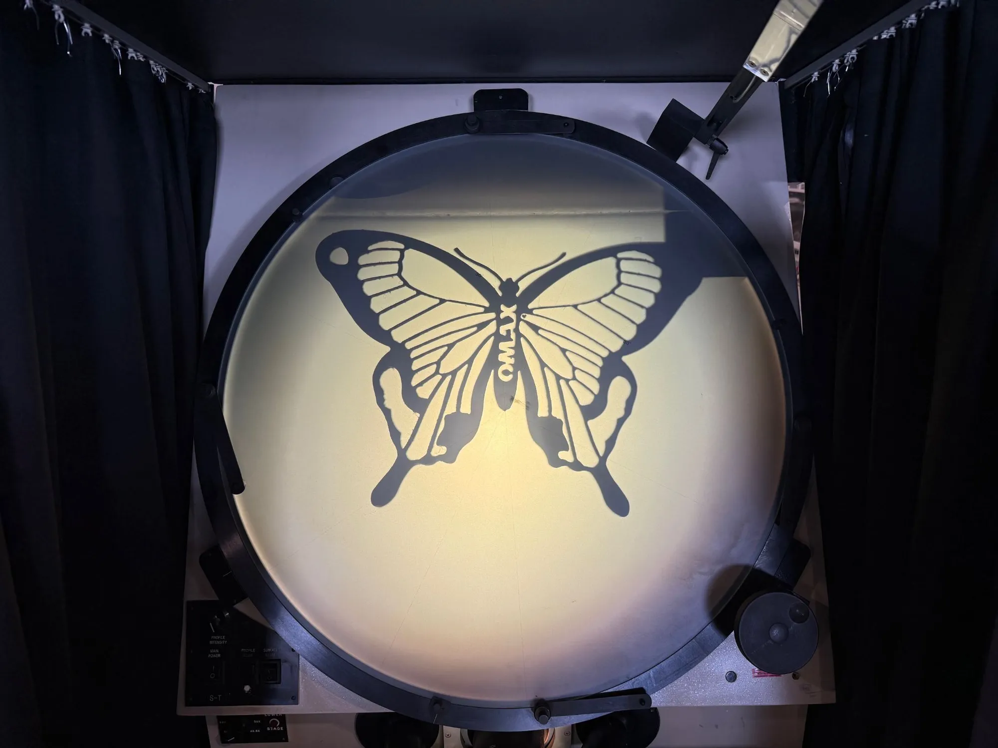 30" S-T Industries #22-2801, optical comparator, 8" x 35" table, edge detection, 2014 - Image 9