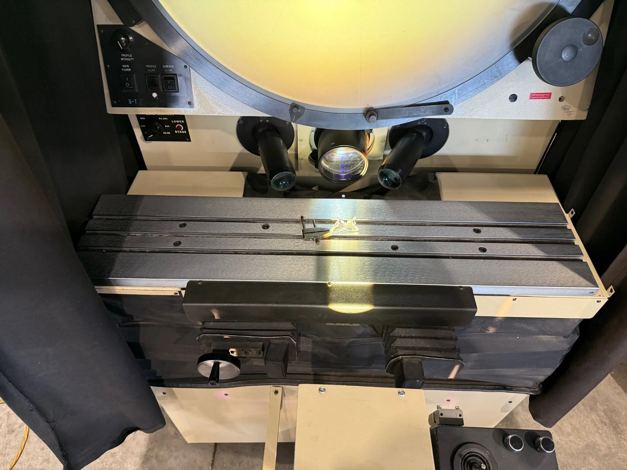 30" S-T Industries #22-2801, optical comparator, 8" x 35" table, edge detection, 2014 - Image 10