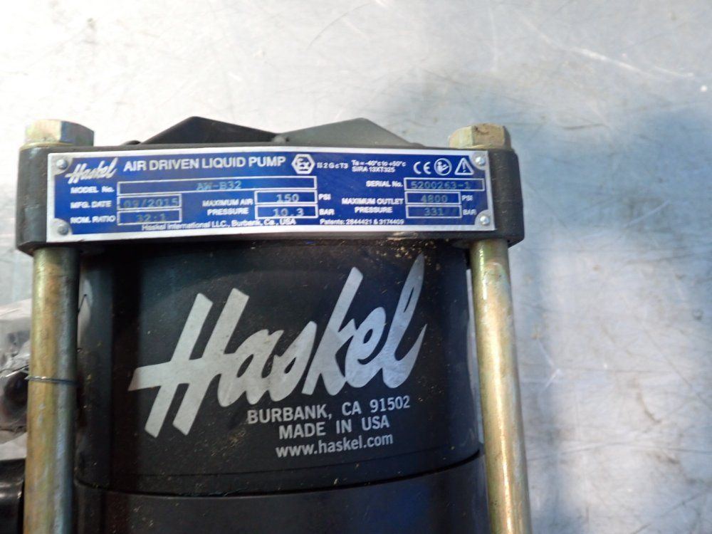 Haskel #AW-B32, Air Driven Liquid Pump, 150 Psi, 2015 - Image 2