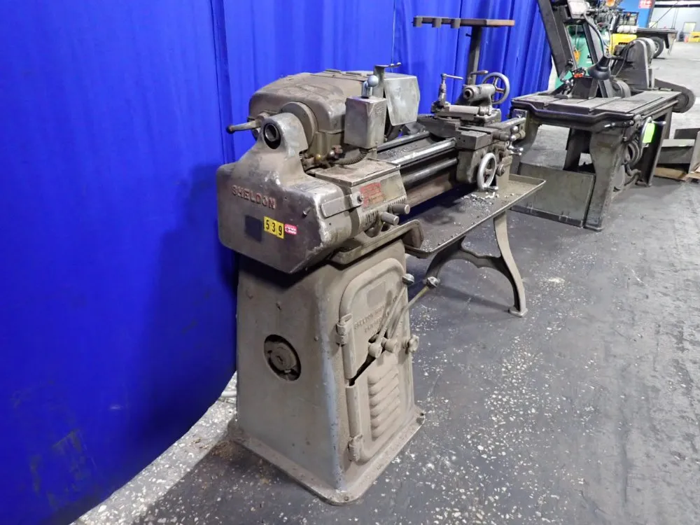 10" x 35" Sheldon #TUS-56P, Lathe, 3jaw 7" chuck, 1-1/2" bore, tool post, tailstock - Image 6
