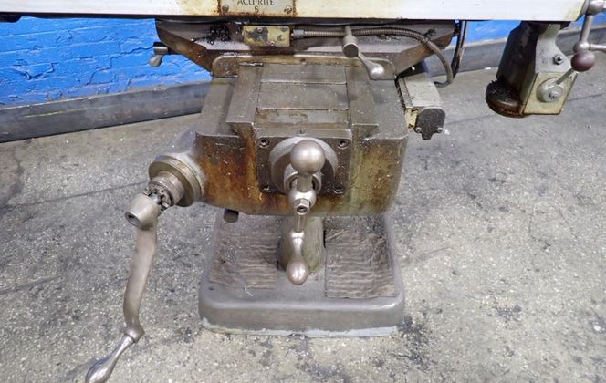 Bridgeport, Vertical Mill, 9" x 36" table, Bausch & Lomb AcuRite III digital read out, 1 HP - Image 1