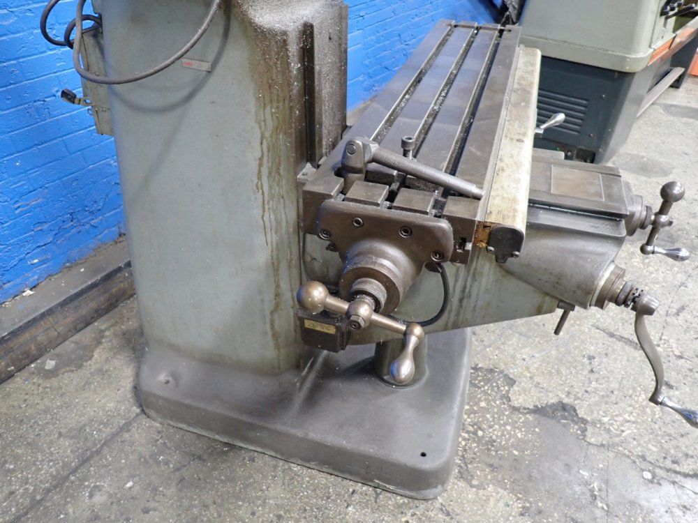 Bridgeport, Vertical Mill, 9" x 42" table, Bausch & Lomb AcuRite III digital read out, 1 HP - Image 8