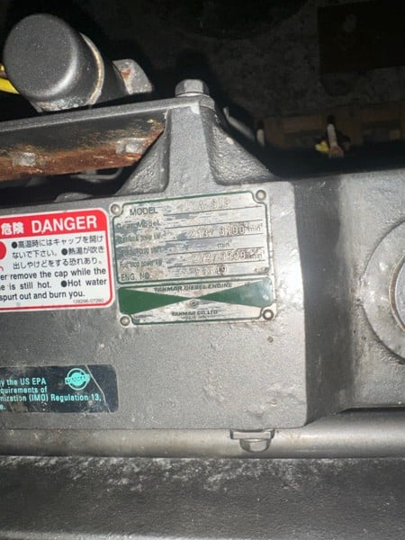 370 HP Yanmar #6LYA-STP, Marine Engine, 552 hours - Image 3