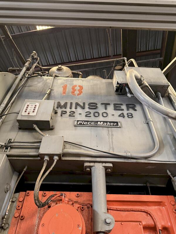 200 Ton, Minster #P2-200-48 Piece Maker, high speed straight side double crank press, 7" stroke, 17.5" Shut - Image 4