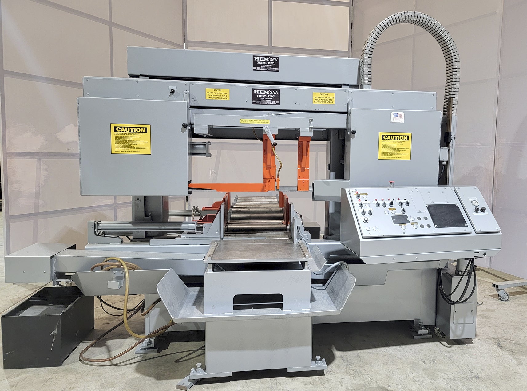 20" x 18" Hem #H130HA-DC, horizontal band saw, 1-1/2" x 18' blade, 7.5 HP, coolant - Image 1