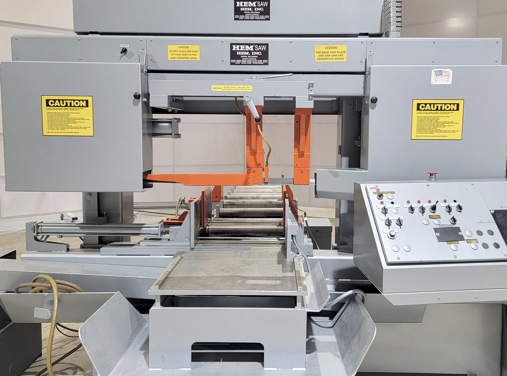 20" x 18" Hem #H130HA-DC, horizontal band saw, 1-1/2" x 18' blade, 7.5 HP, coolant - Image 4