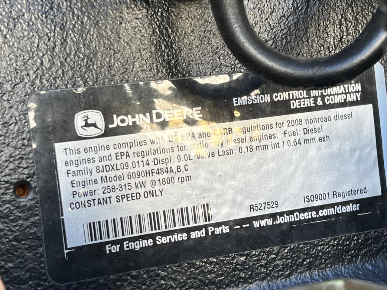 300 KW Generac #10259470100, Diesel Generator Set, 120/208 Volts, John Deere engine, 1800 RPM, circuit - Image 7