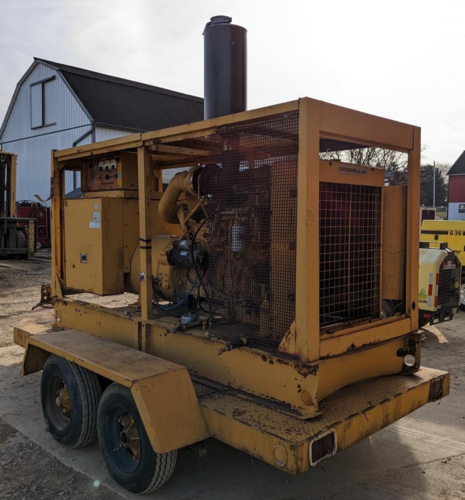 155 KW Caterpillar, Diesel Towable Genset, #3306 engine, 4716 hours, 1985 - Image 9