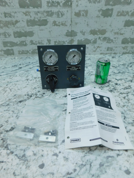 NEW Emerson Fisher 670 Panel Mounted Loading Regulator, 2 Gauge, 670GV-2 - Image 1