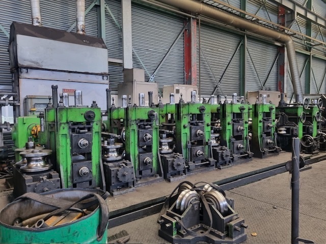 .035" Myung Jin #HF, Tube Mill, 114mm 4.5 diameter, 508mm 20" ID, 2200 86.6" outside dimension, 328 FPM - Image 1
