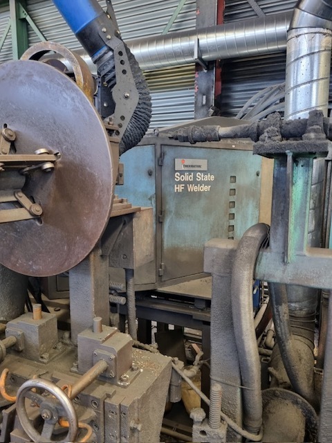 .035" Myung Jin #HF, Tube Mill, 114mm 4.5 diameter, 508mm 20" ID, 2200 86.6" outside dimension, 328 FPM - Image 4