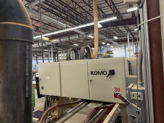 Komo #VR512-MACH-ll-SHO, CNC Router, 12 tool, GE Fanuc panel I Control, 5' x12' table, 159" x84" x11" travel, - Image 10
