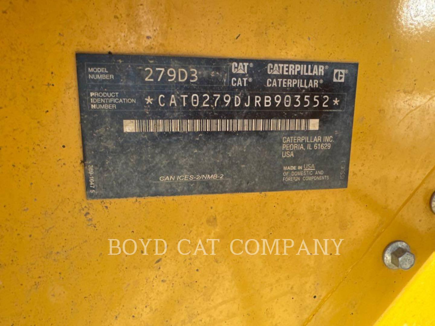 Cat 279D3, 3094 hours, S/N: RB903552, 2022 - Image 6