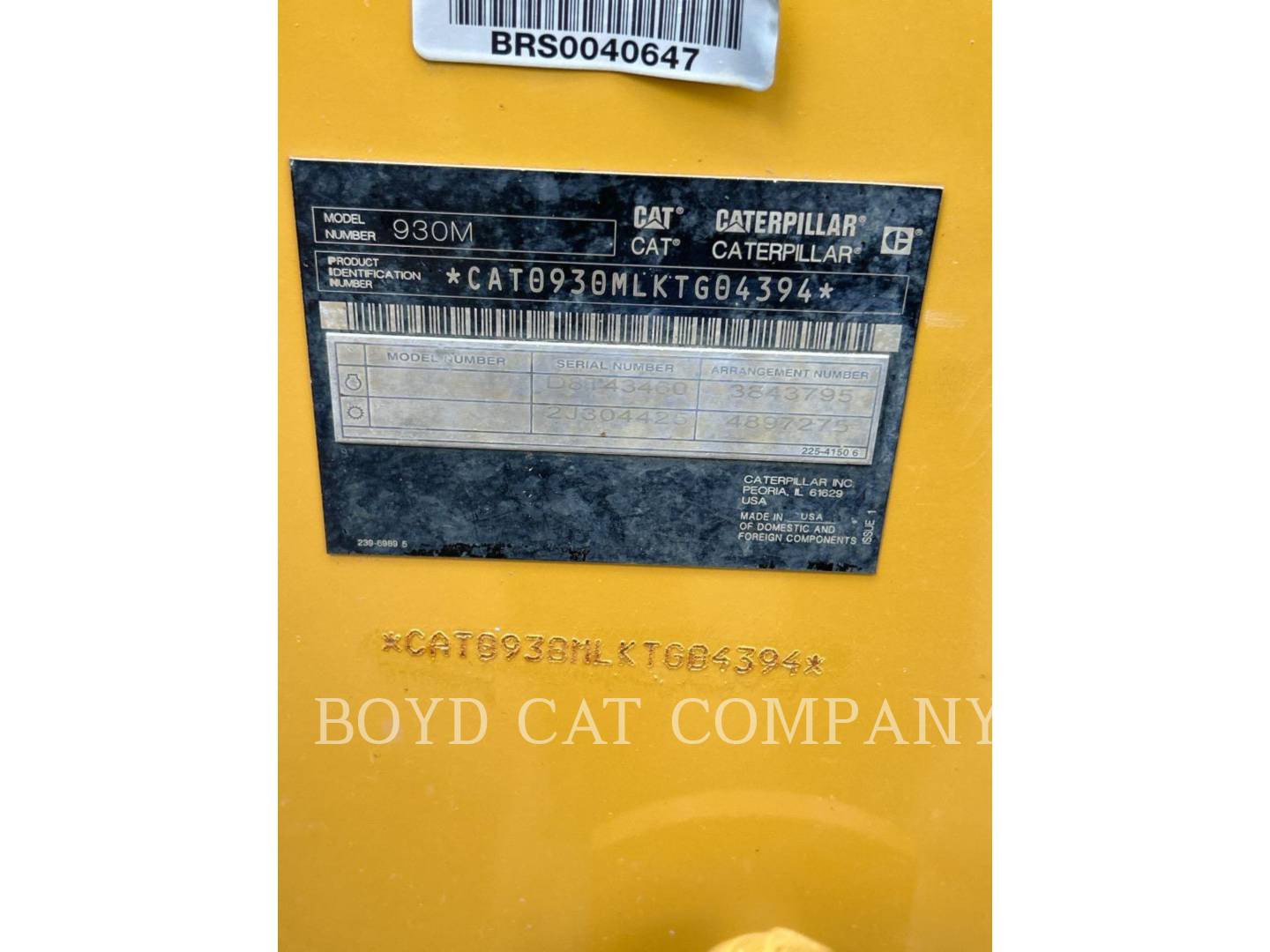 Cat 930M, Wheel Loader, 6008 hours, S/N: KTG04394, 2019 - Image 6