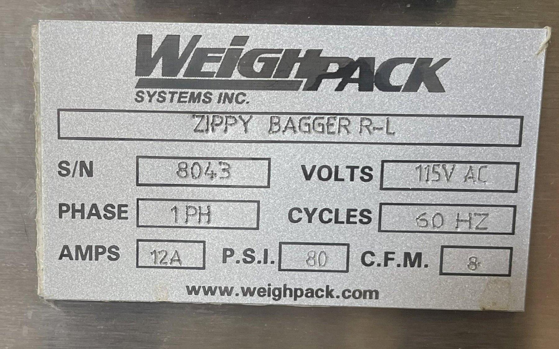 Weighpack #Zippy-Bagger-R-L, automatic vertical form fill seal bagger, 2024 - Image 5