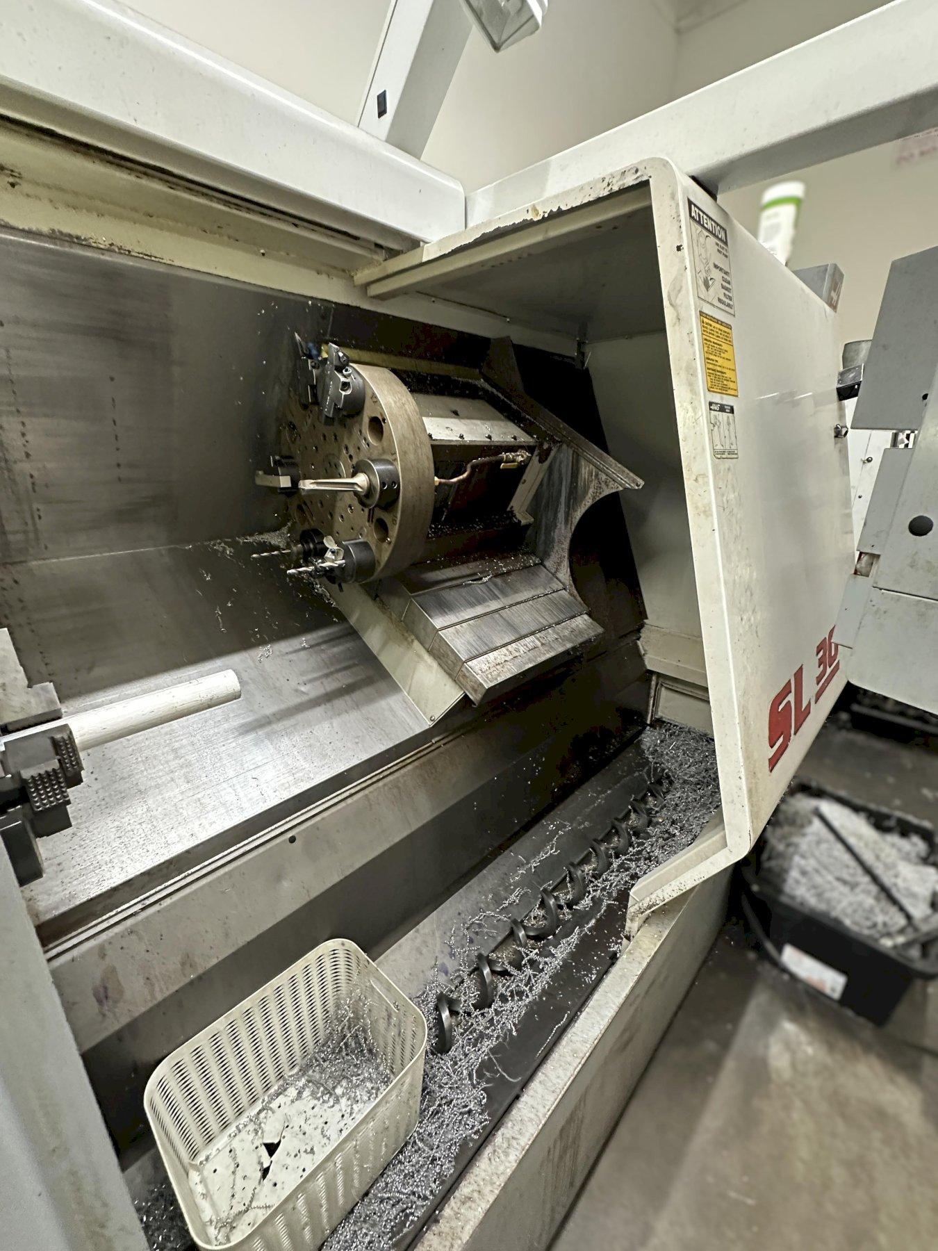 Haas #SL-30, CNC turning center, 30" swing, 10" chuck, 3-jaw, 3" bar, 14.5" dia., 34" lgth, 12 turret, 3400 - Image 6