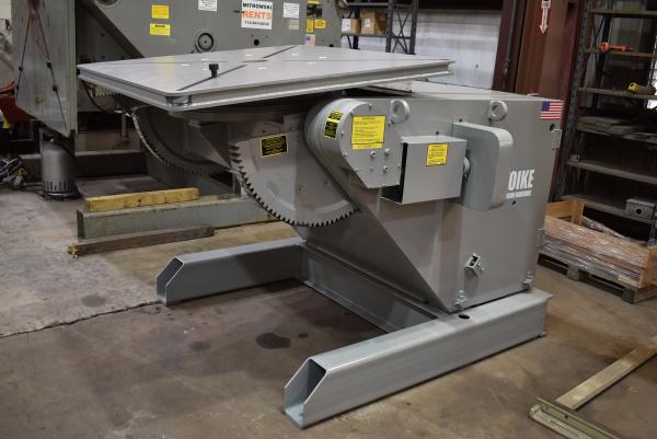 24000 lb. Koike Aronson #HD-240VF, welding positioner, 12" COG, 54" x54" tbl., variable speed rotation, hand - Image 1