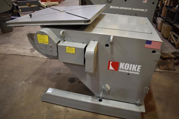 24000 lb. Koike Aronson #HD-240VF, welding positioner, 12" COG, 54" x54" tbl., variable speed rotation, hand - Image 6