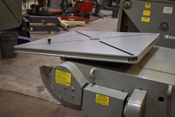 24000 lb. Koike Aronson #HD-240VF, welding positioner, 12" COG, 54" x54" tbl., variable speed rotation, hand - Image 7