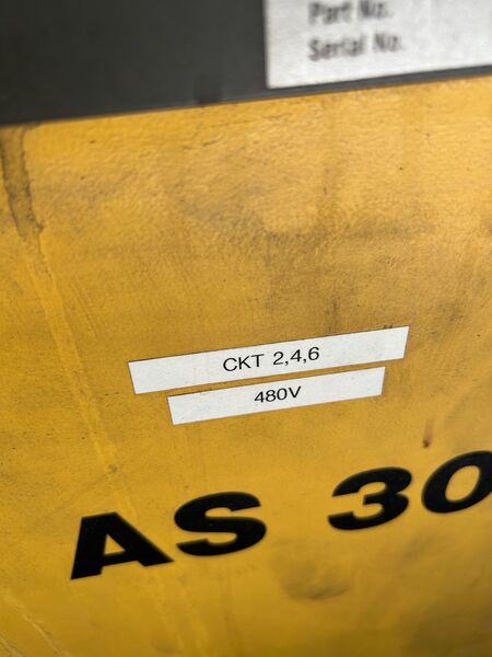 124 cfm, 125 psi, Kaeser #AS-30T, Rotary Screw Air Compressor, 30 HP, 230 psi @ 110&deg;F dryer, 3PH, 2012 - Image 6