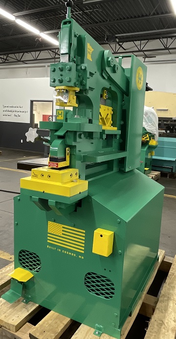 3" x 3" x 3/8" Uni-Hydro #PRO-56, Ironworker, 56 ton, 6" throat, 4-way 14" bar shear, 5 HP, 7 SPM, 1200 psi - Image 3