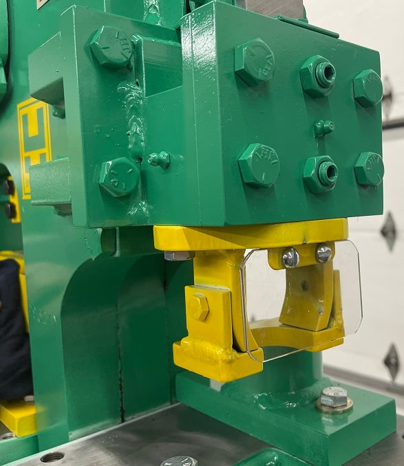 3" x 3" x 3/8" Uni-Hydro #PRO-56, Ironworker, 56 ton, 6" throat, 4-way 14" bar shear, 5 HP, 7 SPM, 1200 psi - Image 8