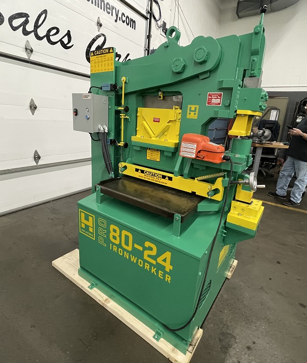 6" x 6" x 1/2" Uni-Hydro #80-24, Ironworker, 80 ton, 9" throat, 24" bar shear, 7.5 HP, 9 SPM, 2000 psi - Image 3