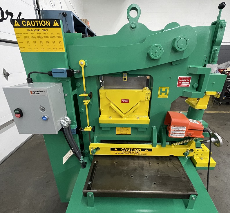 6" x 6" x 1/2" Uni-Hydro #80-24, Ironworker, 80 ton, 9" throat, 24" bar shear, 7.5 HP, 9 SPM, 2000 psi - Image 5
