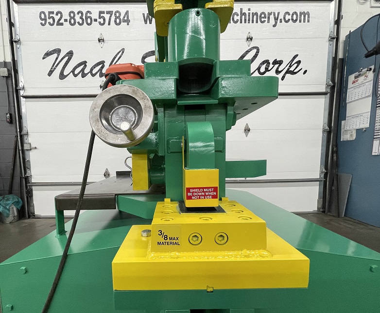 6" x 6" x 1/2" Uni-Hydro #80-24, Ironworker, 80 ton, 9" throat, 24" bar shear, 7.5 HP, 9 SPM, 2000 psi - Image 9