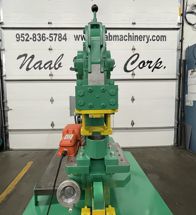 6" x 6" x 1/2" Uni-Hydro #80-24, Ironworker, 80 ton, 9" throat, 24" bar shear, 7.5 HP, 9 SPM, 2000 psi - Image 10
