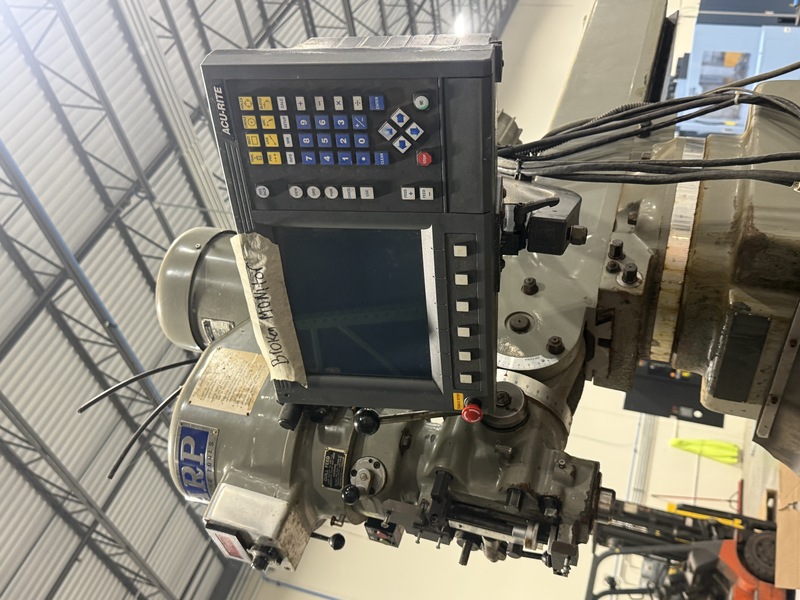Sharp #TMV, vertical knee mill, 10" x50" table, 18.5" ram, 3 HP, 4500 RPM, Accurite digital read out, 2006 - Image 2