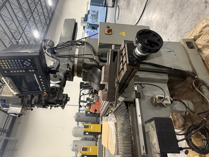 Sharp #TMV, vertical knee mill, 10" x50" table, 18.5" ram, 3 HP, 4500 RPM, Accurite digital read out, 2006 - Image 3