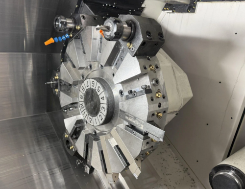 Okuma #Genos-L400II-E, CNC Lathe, 20.5" swing, 15.4" diameter x 20.5" L turn, 10" chuck, 3.2" bar, 3000 RPM - Image 5