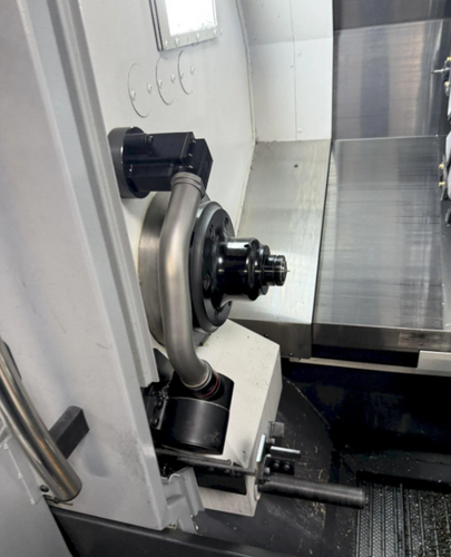 Okuma #Genos-L400II-E, CNC Lathe, 20.5" swing, 15.4" diameter x 20.5" L turn, 10" chuck, 3.2" bar, 3000 RPM - Image 6