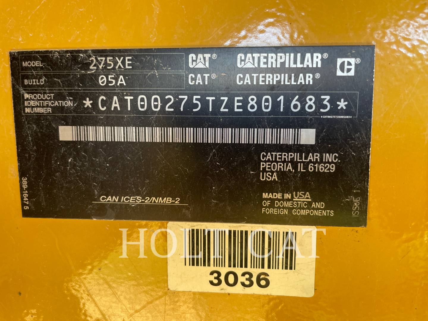 Caterpillar 275 XE, 197 hours, S/N: ZE801683, 2025 - Image 6