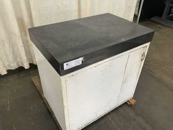 24" x 36" x 8" Black granite surface plate with cabinet, grade B - Image 6