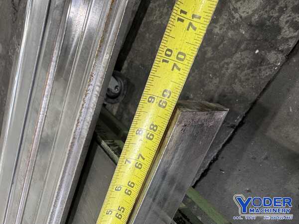 69" L, Female press brake die, 1" die width, 3" die height, 3/4" opening in V, 1/2" depth of V - Image 7