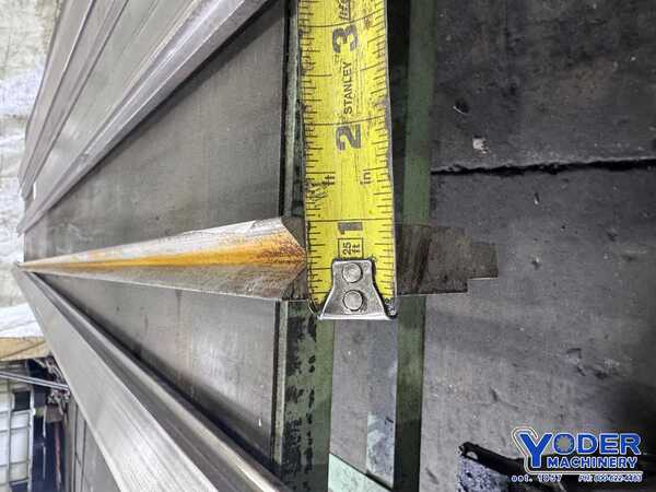 69" L, Female press brake die, 1" die width, 3" die height, 3/4" opening in V, 1/2" depth of V - Image 8