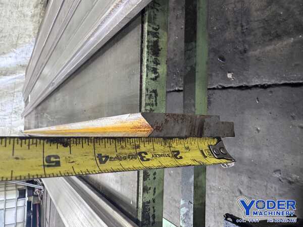 69" L, Female press brake die, 1" die width, 3" die height, 3/4" opening in V, 1/2" depth of V - Image 9