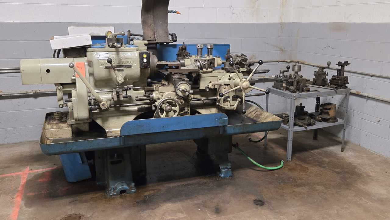 No. 3 Warner & Swasey, M-1200, universal turret lathe, 15-3/8" swing, 7" swing over cross slide, 5 HP - Image 1