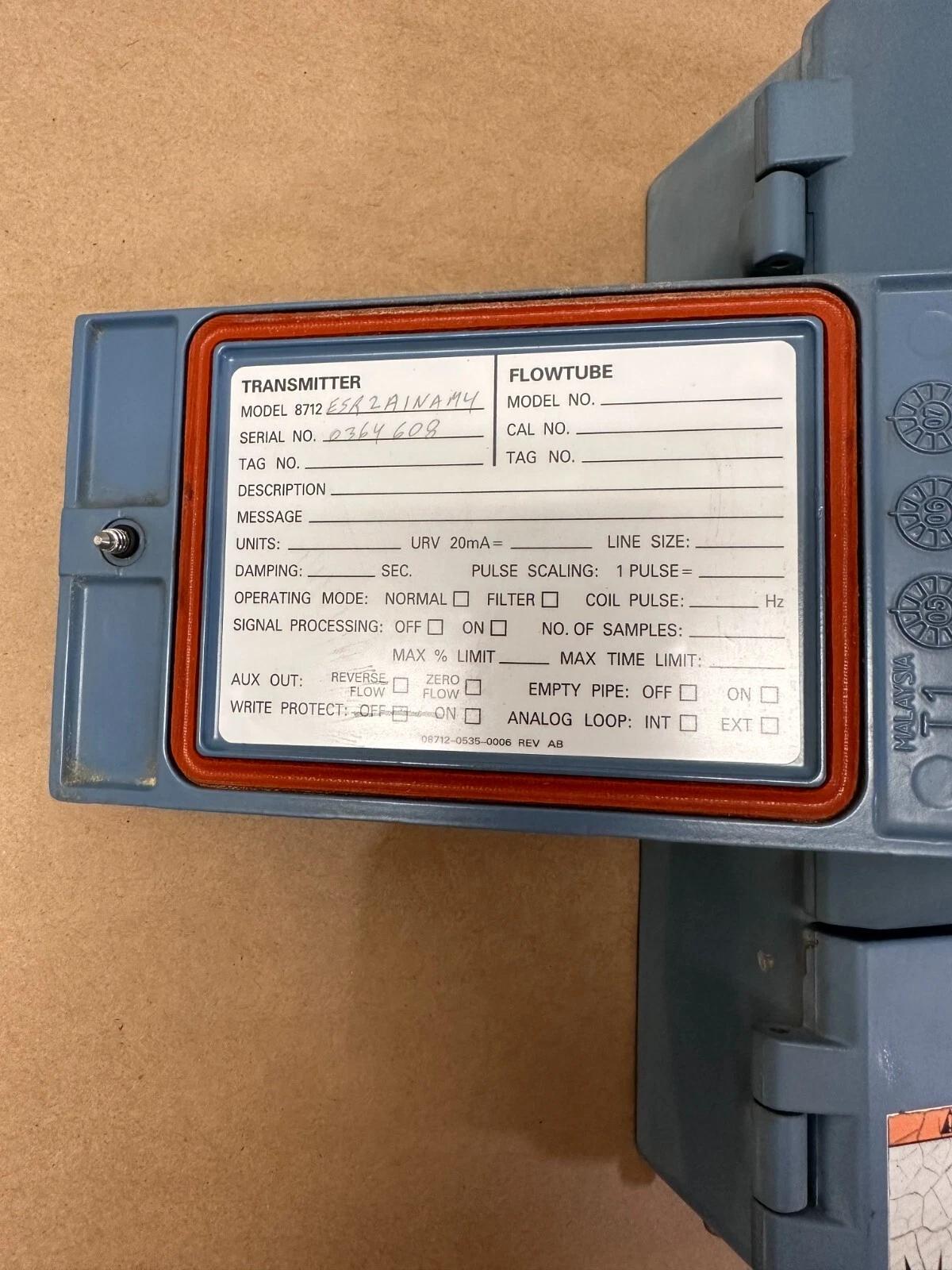 Rosemount #8712ESR2A1NAM4, Magnetic Flow Transmitter, 12-42 VDC, 2013 - Image 4