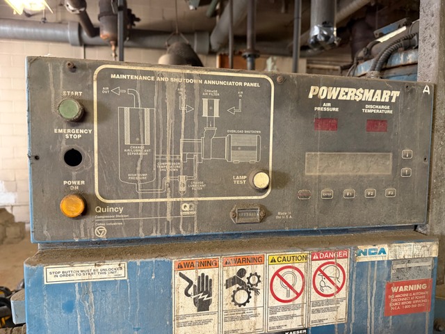 1,500 CFM, 100-125 PSIG, Quincy #QSI-1500, Rotary Screw Air Compressor, 300/350 HP, Q-Control - Image 8